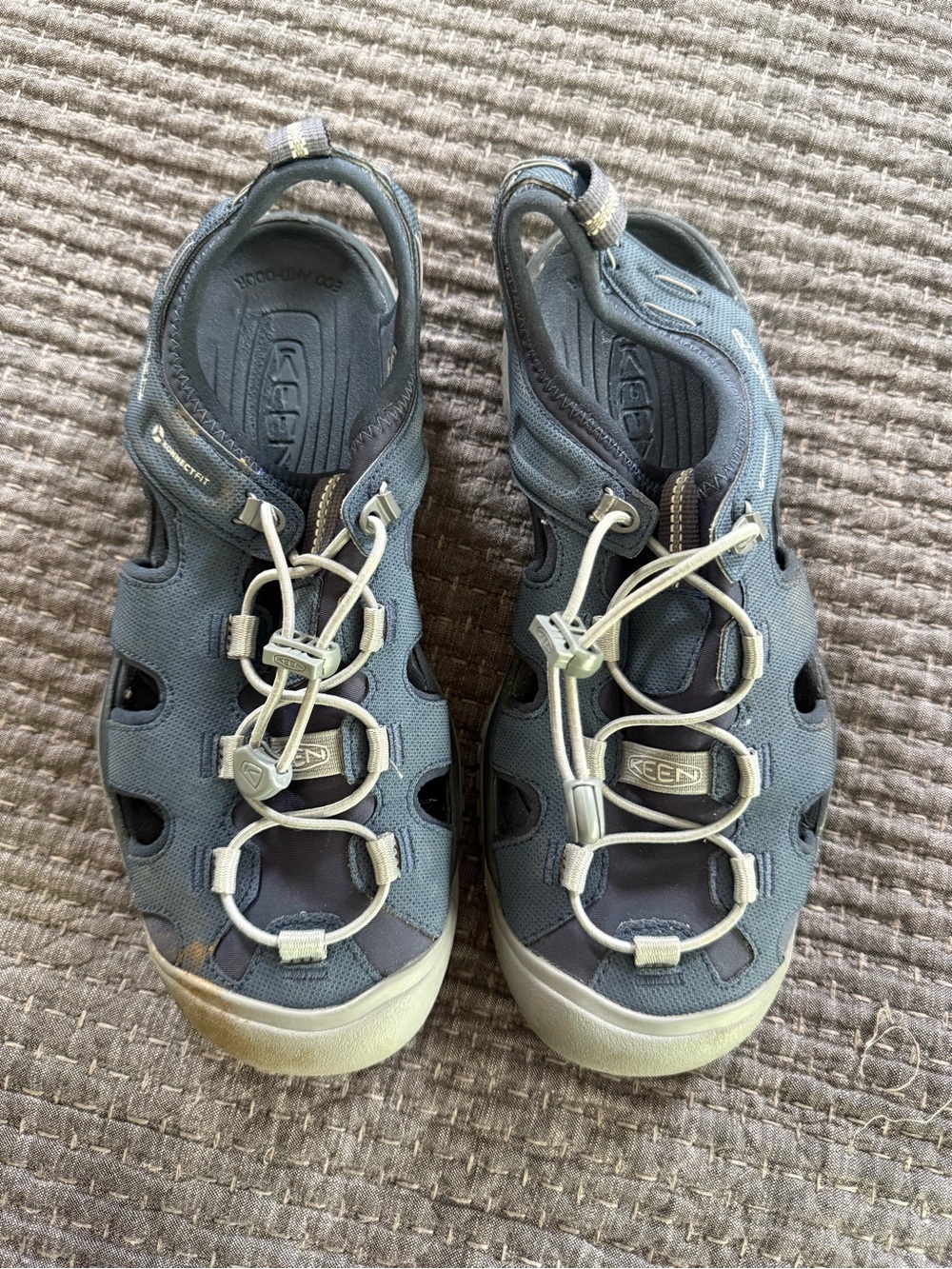 KEEN SOLR Sandal. Men’s size 9 Closed-Toe Sport Sandals in Slate Blue.